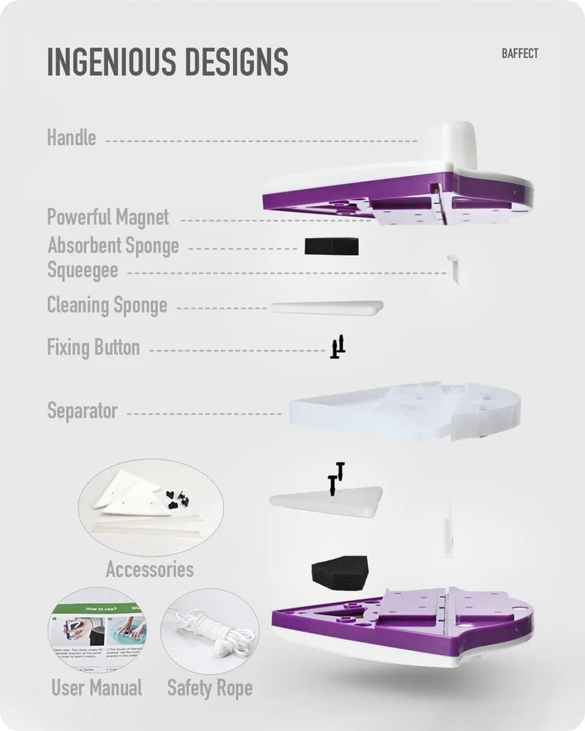 Double Sided Magnetic Window Cleaner