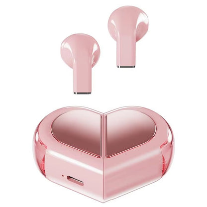 Cute Love TWS Wireless Headphones Heart